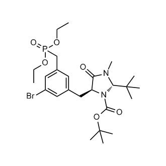 (2S,5S)-tert-butyl 5-(3-bromo-5-((diethoxyphosphoryl)methyl)benzyl)-2-(tert-butyl)-3-methyl-4-oxoimidazolidine-1-carboxylate
