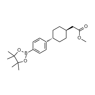 Methyl 2-(trans-4-(4-(4,4,5,5-tetramethyl-1,3,2-dioxaborolan-2-yl)phenyl)cyclohexyl)acetate