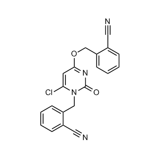 2-(((6-Chloro-1-(2-cyanobenzyl)-2-oxo-1,2-dihydropyrimidin-4-yl)oxy)methyl)benzonitrile