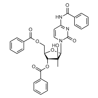(2R,3R,4S,5R)-5-(4-benzamido-2-oxopyrimidin-1(2H)-yl)-2-((benzoyloxy)methyl)-4-hydroxy-4-methyltetrahydrofuran-3-yl benzoate