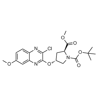 1-(tert-Butyl) 2-methyl (2S,4R)-4-((3-chloro-7-methoxyquinoxalin-2-yl)oxy)pyrrolidine-1,2-dicarboxylate