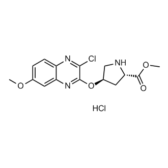 Methyl (2S)-4-((3-chloro-7-methoxyquinoxalin-2-yl)oxy)pyrrolidine-2-carboxylate hydrochloride