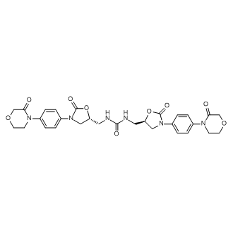 1,3-bis(((R)-2-oxo-3-(4-(3-oxomorpholino)phenyl)oxazolidin-5-yl)methyl)urea