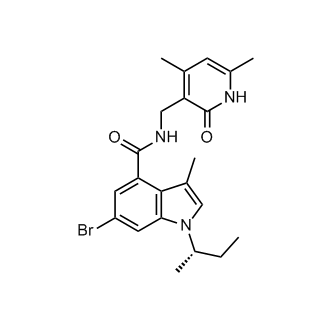 (S)-6-Bromo-1-(sec-butyl)-N-((4,6-dimethyl-2-oxo-1,2-dihydropyridin-3-yl)methyl)-3-methyl-1H-indole-4-carboxamide