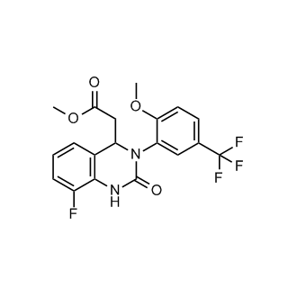 Methyl 2-(8-fluoro-3-(2-methoxy-5-(trifluoromethyl)phenyl)-2-oxo-1,2,3,4-tetrahydroquinazolin-4-yl)acetate