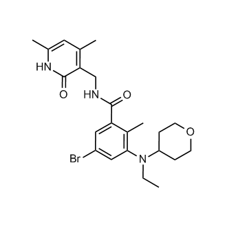 5-Bromo-N-((4,6-dimethyl-2-oxo-1,2-dihydropyridin-3-yl)methyl)-3-(ethyl(tetrahydro-2H-pyran-4-yl)amino)-2-methylbenzamide