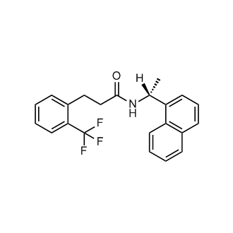 (R)-N-(1-(naphthalen-1-yl)ethyl)-3-(2-(trifluoromethyl)phenyl)propanamide