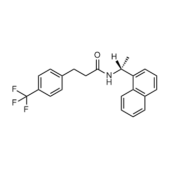 (R)-N-(1-(naphthalen-1-yl)ethyl)-3-(4-(trifluoromethyl)phenyl)propanamide
