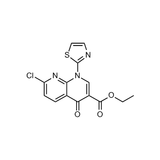 Ethyl 7-chloro-4-oxo-1-(thiazol-2-yl)-1,4-dihydro-1,8-naphthyridine-3-carboxylate