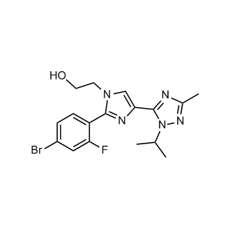 2-(2-(4-Bromo-2-fluorophenyl)-4-(1-isopropyl-3-methyl-1H-1,2,4-triazol-5-yl)-1H-imidazol-1-yl)ethanol