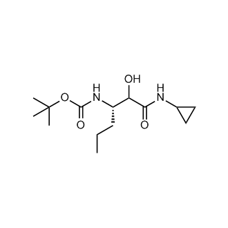 tert-Butyl ((3S)-1-(cyclopropylamino)-2-hydroxy-1-oxohexan-3-yl)carbamate