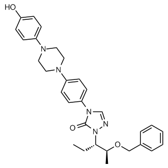 1-((2S,3S)-2-(Benzyloxy)pentan-3-yl)-4-(4-(4-(4-hydroxyphenyl)piperazin-1-yl)phenyl)-1H-1,2,4-triazol-5(4H)-one