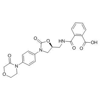 (S)-2-(((2-oxo-3-(4-(3-oxomorpholino)phenyl)oxazolidin-5-yl)methyl)carbamoyl)benzoic acid