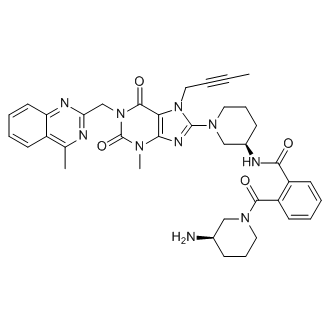 2-((R)-3-aminopiperidine-1-carbonyl)-N-((R)-1-(7-(but-2-yn-1-yl)-3-methyl-1-((4-methylquinazolin-2-yl)methyl)-2,6-dioxo-2,3,6,7-tetrahydro-1H-purin-8-yl)piperidin-3-yl)benzamide