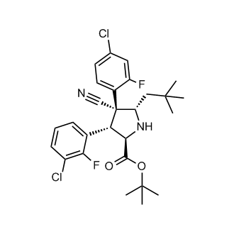 rel-(2R,3S,4R,5S)-3-(3-Chloro-2-fluorophenyl)-4-(4-chloro-2-fluorophenyl)-4-cyano-5-(2,2-dimethylpropyl)pyrrolidine-2-carboxylic acid tert-butyl ester
