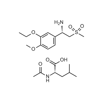 (S)-1-(3-Ethoxy-4-methoxyphenyl)-2-(methylsulfonyl)ethylamine N-acetyl-L-leucine salt