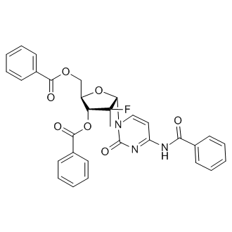(2R,3R,4R,5S)-5-(4-benzamido-2-oxopyrimidin-1(2H)-yl)-2-((benzoyloxy)methyl)-4-fluoro-4-methyltetrahydrofuran-3-yl benzoate