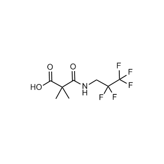 2,2-Dimethyl-3-oxo-3-((2,2,3,3,3-pentafluoropropyl)amino)propanoic acid