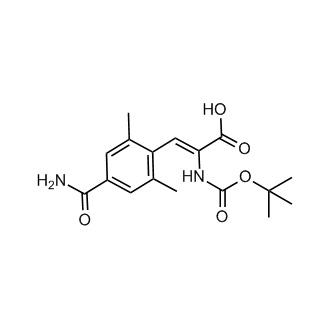 (Z)-2-((tert-butoxycarbonyl)amino)-3-(4-carbamoyl-2,6-dimethylphenyl)acrylic acid