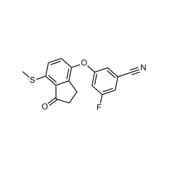 3-Fluoro-5-((7-(methylthio)-1-oxo-2,3-dihydro-1H-inden-4-yl)oxy)benzonitrile
