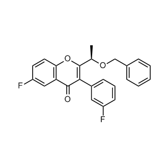 (R)-2-(1-(benzyloxy)ethyl)-6-fluoro-3-(3-fluorophenyl)-4H-chromen-4-one