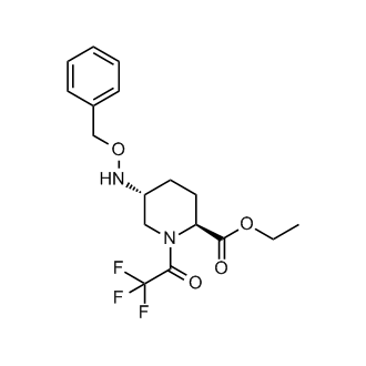 (2S,5R)-ethyl 5-((benzyloxy)amino)-1-(2,2,2-trifluoroacetyl)piperidine-2-carboxylate