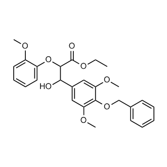 Ethyl 3-(4-(benzyloxy)-3,5-dimethoxyphenyl)-3-hydroxy-2-(2-methoxyphenoxy)propanoate