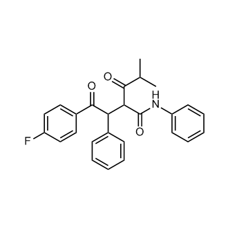 2-(2-(4-Fluorophenyl)-2-oxo-1-phenylethyl)-4-methyl-3-oxo-N-phenylpentanamide