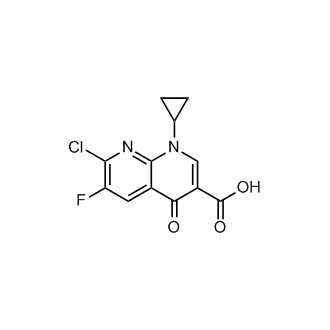1-Cyclopropyl-6-fluoro-7-chloro-4-oxo-1,4-dihydro-1,8-naphthyridine-3-carboxylic acid