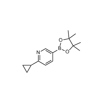 2-Cyclopropyl-5-(4,4,5,5-tetramethyl-1,3,2-dioxaborolan-2-yl)pyridine