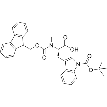 (S)-2-((((9H-Fluoren-9-yl)methoxy)carbonyl)(methyl)amino)-3-(1-(tert-butoxycarbonyl)-1H-indol-3-yl)propanoic acid