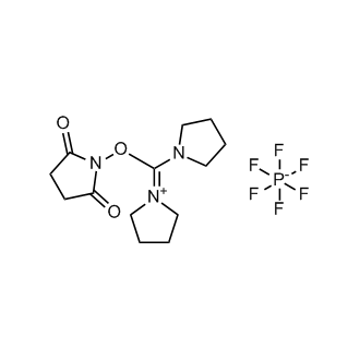 1-(((2,5-Dioxopyrrolidin-1-yl)oxy)(pyrrolidin-1-yl)methylene)pyrrolidin-1-ium hexafluorophosphate(V)