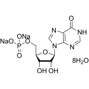 Sodium ((2R,3S,4R,5R)-3,4-dihydroxy-5-(6-hydroxy-9H-purin-9-yl)tetrahydrofuran-2-yl)methyl phosphate octahydrate