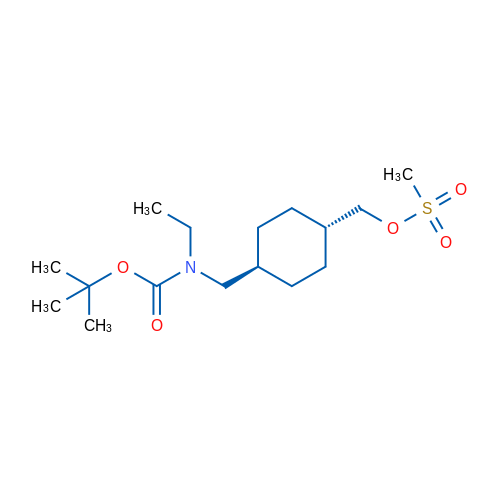 (trans-4-(((tert-butoxycarbonyl)(ethyl)amino)methyl)cyclohexyl)methyl methanesulfonate 1g