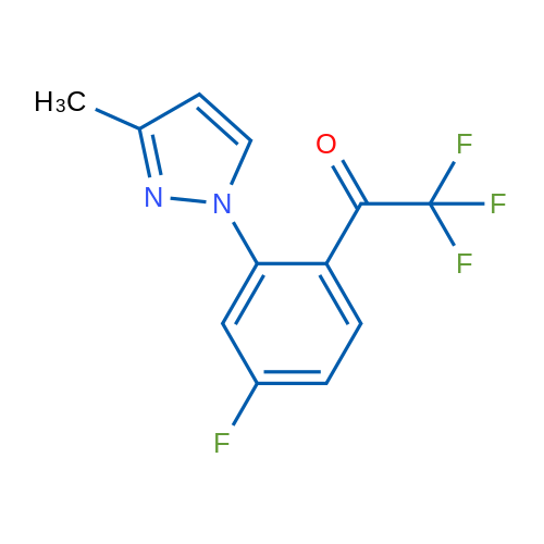 2,2,2-Trifluoro-1-(4-fluoro-2-(3-methyl-1H-pyrazol-1-yl)phenyl)ethanone 1g