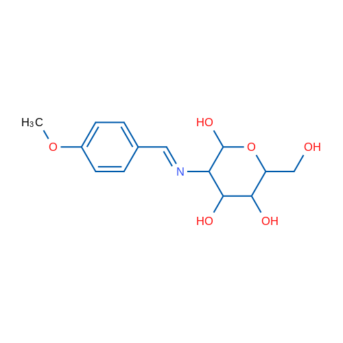 (E)-6-(Hydroxymethyl)-3-((4-methoxybenzylidene)amino)tetrahydro-2H-pyran-2,4,5-triol 1g