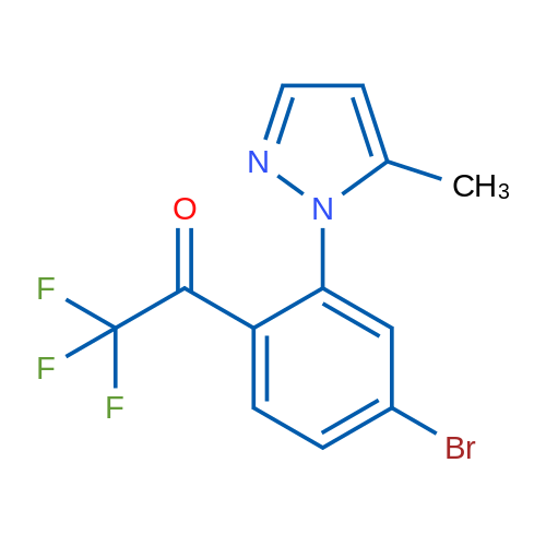1-(4-Bromo-2-(5-methyl-1H-pyrazol-1-yl)phenyl)-2,2,2-trifluoroethanone 1g