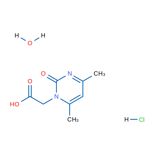 2-(4,6-Dimethyl-2-oxopyrimidin-1(2H)-yl)acetic acid hydrochloride hydrate 1g