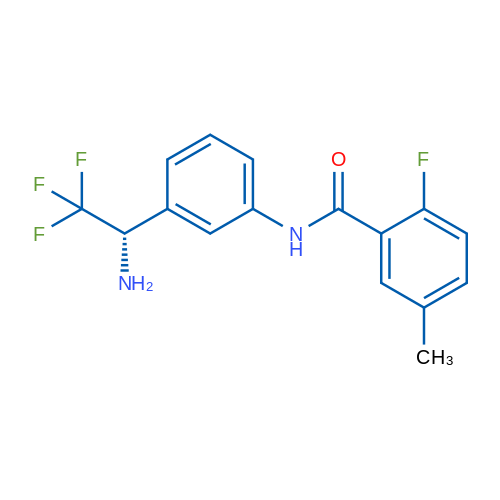(S)-N-(3-(1-Amino-2,2,2-trifluoroethyl)phenyl)-2-fluoro-5-methylbenzamide 1g