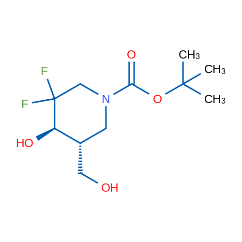 trans-tert-Butyl 3,3-difluoro-4-hydroxy-5-(hydroxymethyl)piperidine-1-carboxylate 1g