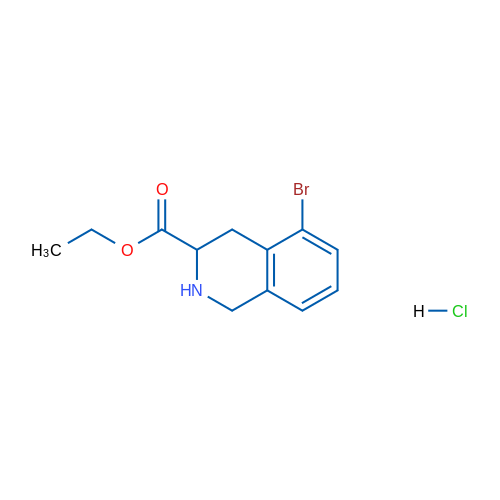 Ethyl 5-bromo-1,2,3,4-tetrahydroisoquinoline-3-carboxylate hydrochloride 1g