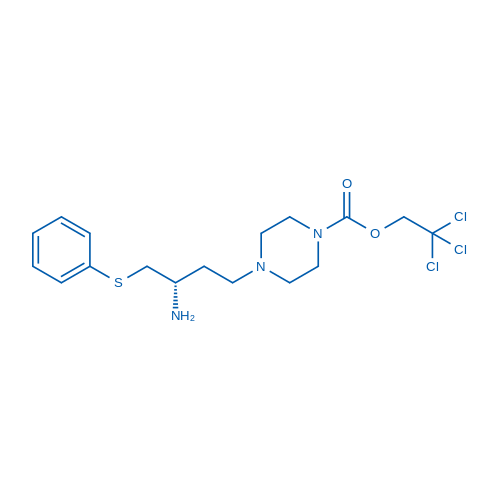 (S)-2,2,2-Trichloroethyl 4-(3-amino-4-(phenylthio)butyl)piperazine-1-carboxylate 1g