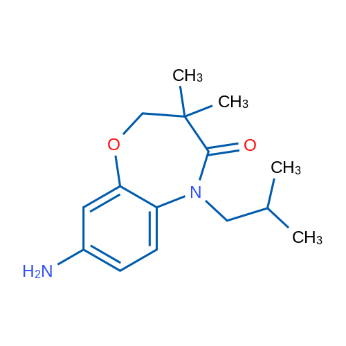8-amino-5-isobutyl-3,3-dimethyl-2,3-dihydro-1,5-benzoxazepin-4(5H)-one 1g