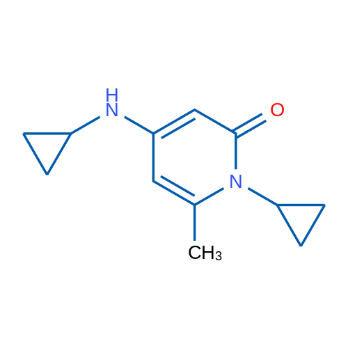 1-cyclopropyl-4-(cyclopropylamino)-6-methyl-1,2-dihydropyridin-2-one 1g