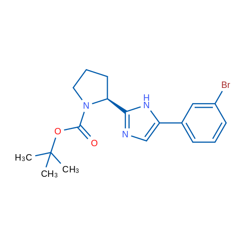 TERT-BUTYL (S)-2-(5-(3-BROMOPHENYL)-1H-IMIDAZOL-2-YL)PYRROLIDINE-1-CARBOXYLATE 1g