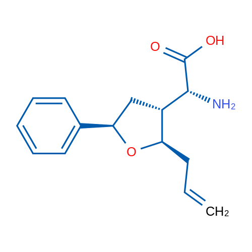 (R)-2-((2R,3R,5R)-2-ALLYL-5-PHENYLTETRAHYDROFURAN-3-YL)-2-AMINOACETIC ACID 1g