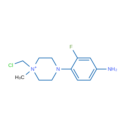 4-(4-AMINO-2-FLUOROPHENYL)-1-(CHLOROMETHYL)-1-METHYLPIPERAZIN-1-IUM 1g