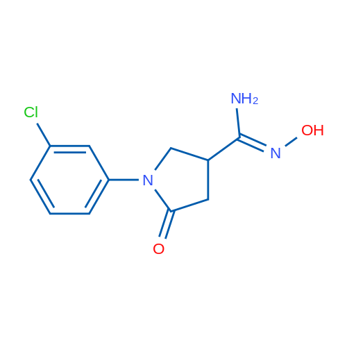 (Z)-1-(3-Chlorophenyl)-N'-hydroxy-5-oxopyrrolidine-3-carboximidamide 1g