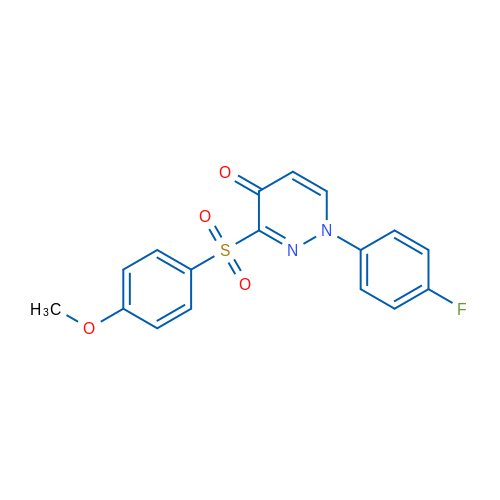 1-(4-Fluorophenyl)-3-(4-methoxybenzenesulfonyl)-1,4-dihydropyridazin-4-one 1g