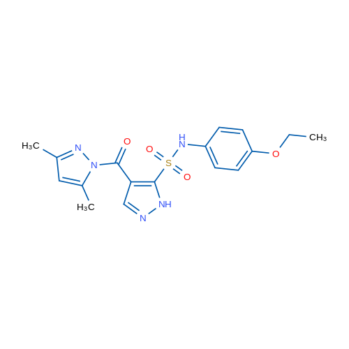 4-(3,5-Dimethyl-1H-pyrazole-1-carbonyl)-N-(4-ethoxyphenyl)-1H-pyrazole-5-sulfonamide 1g